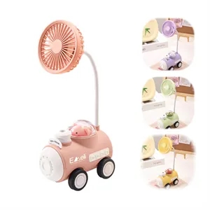 Rechargeable Cartoon Small Fan Pencil Sharpener Night Light