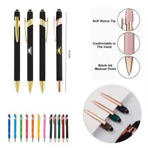 Retractable Signing Engraved Metal Ballpoint Pen with Clip