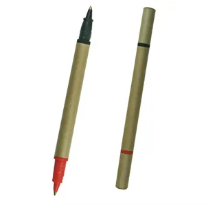 Custom Logo BioDegradable Two Color Cardboard Pen
