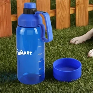 Tritan Bottle with Silicone Pet Bowl