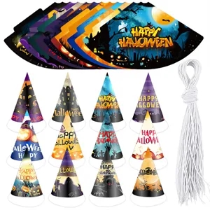 Halloween Paper Party Hat for Kids and Holiday Decor