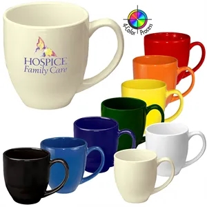 14oz Vitrified Bistro Mug, four color process