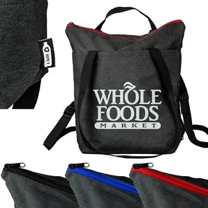 Eco-Conscious 10" x 4" x 15"RPET Tote/Backpack