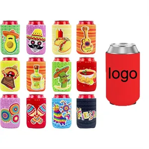 12oz Custom Full Color Soda Can Beer Bottle Cooler Sleeve