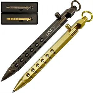 Metal Tactical Pen with Refills and Clip