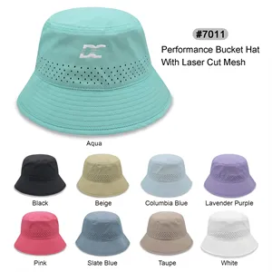 Performance Bucket Hat w/Laser Cut Mesh
