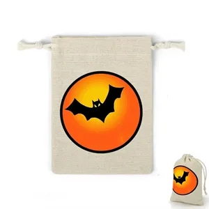 Halloween Cotton and Hemp Drawstring Bag