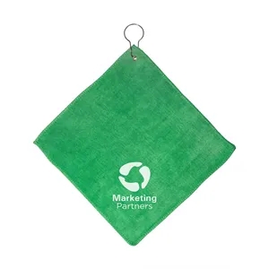 Prime Line Microfiber Golf Towel With Grommet And Hook