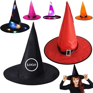 Black Halloween Wizard  Witch Hat