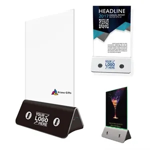 2 in 1 Menu Holder with Power Bank Charging Station