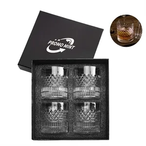 Whiskey Glasses Set of 4 Gift Box