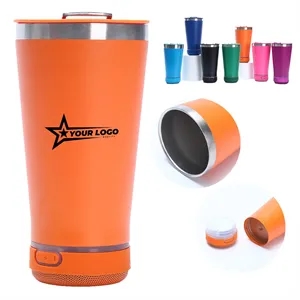 13oz.Stainless Steel Bluetooth Speaker Cup Beer Drink