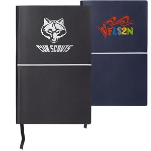 Softcover Notebook w/ Custom Imprint & Elastic Closing Band