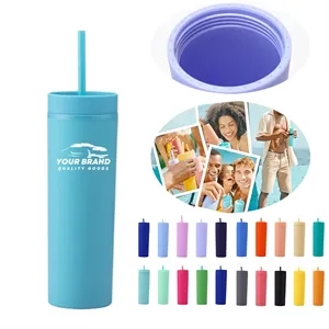 16Oz with Lids and Straws Tumblers Plastic Straight Glass