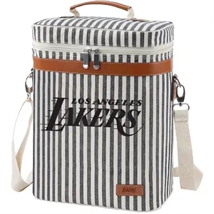 6-Bottle Insulated Wine Tote Carrier