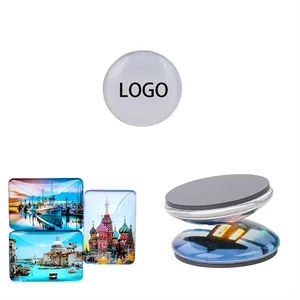 Custom Round Stickers Acrylic Refrigerator Magnet