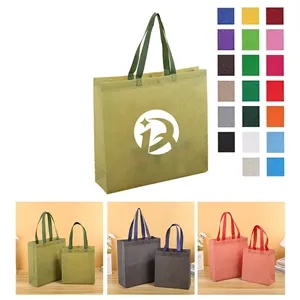 Customized Snap Button Closure Nonwoven Tote Bags