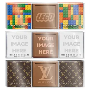 Embossed Square Chocolate Bar 3-Pack