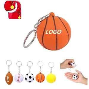 Soccer Keychains Stress Ball For School Carnival Reward