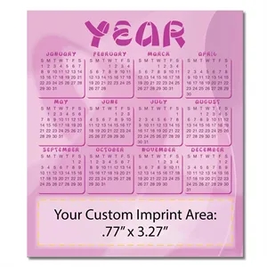 3.5" x 4" Small Magnetic Calendars 30 Mil.