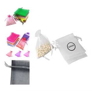 MOQ50 Drawstring Organza Gift Bags