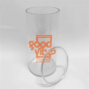 4.5"W x 8.5" H Clear Plastic Cylinder