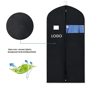 Non-Woven Garment Bag Suit Cover with ID Card Holder