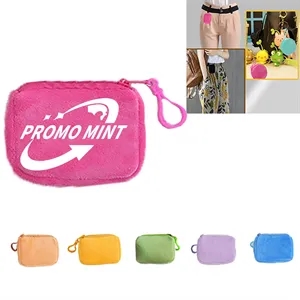 Plush Storage Pouch Velvet Earphone Keyring Bags