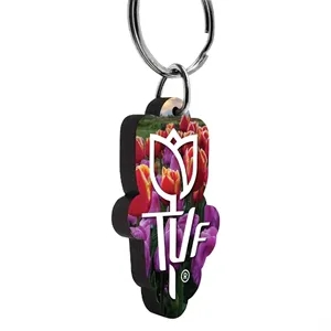 Ultra Vivid Recycled Wood Keychains