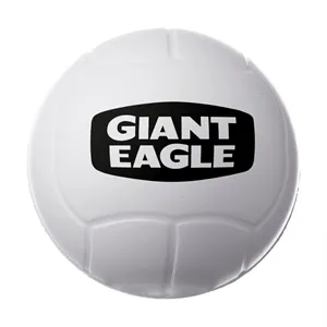 Custom Logo Volley Ball Shaped Stress Reliever w/ Custom Logo
