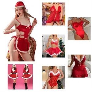 Sexy Christmas Lingerie Red Costume