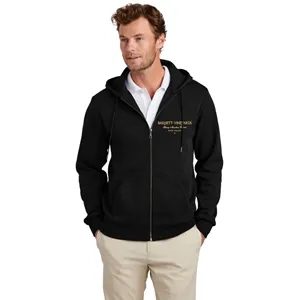 Custom Logo Brooks Brothers® Double-Knit Full-Zip Hoodie