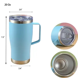 20 Oz Stylish Insulated Travel Mug With Handle