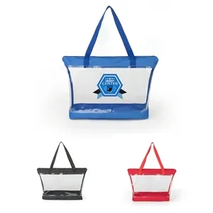 ClearPass Zipper Tote Bag with Pockets