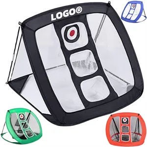Custom Logo Golf 3in1 Practice Center Hitting Net Indoor Portable