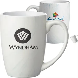 Marble-Glazed 10 oz. Ceramic Coffee Mugs