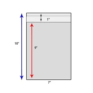 7" x 10" Resealable Self Sealing Cello Bags For Artwork