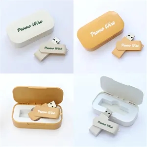 Eco-Friendly Wheat Straw Biodegradable Box USB Flash Drive