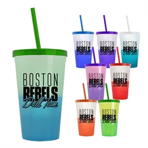 22 Oz. Cool Color Change Straw Tumbler