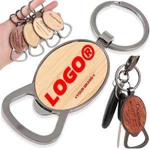 Wooden Bottle Opener Keychains Creative And Personalized