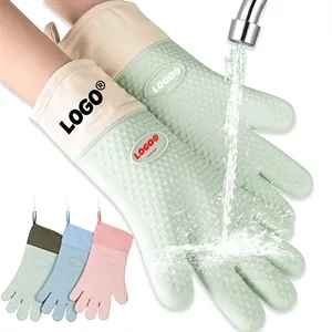 Silicone Heat Insulation Gloves Long High Temperature
