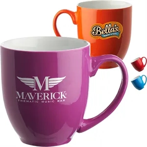 16 oz. Flourescent Bistro Two Tone Coffee Mugs