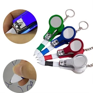 Multifunctional Pen with Nail Clipper and Mirror