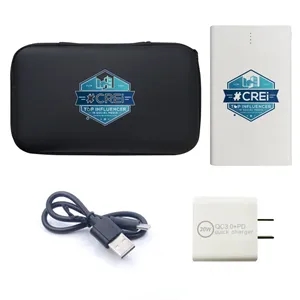 20w Wall Charger + Slim Card Power Bank -2500 mAH