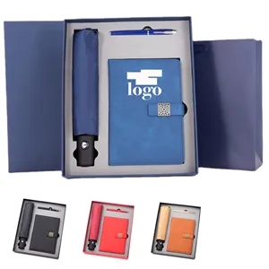 Business Gift Set W/Giftbox Pen Notebook Umbrella