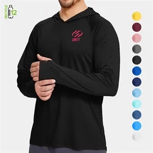 REPREVE® Men's Recycled Performance Thumbhole Hoodie T-Shirt