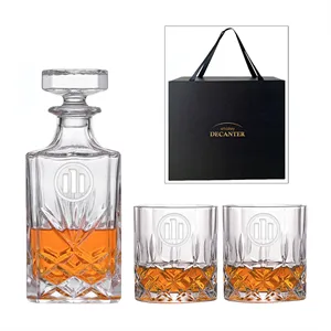 Engraved Set- 26 oz. Decanter and two 10 OZ Glasses