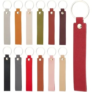 Colorful Laser Leather Keychains PU