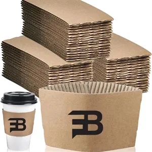 Coffee Cup Sleeves Disposable Double-wall Paper Hot Cold