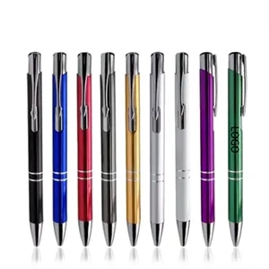 Stylish And Durable Press Soft-Touch Metal Pen